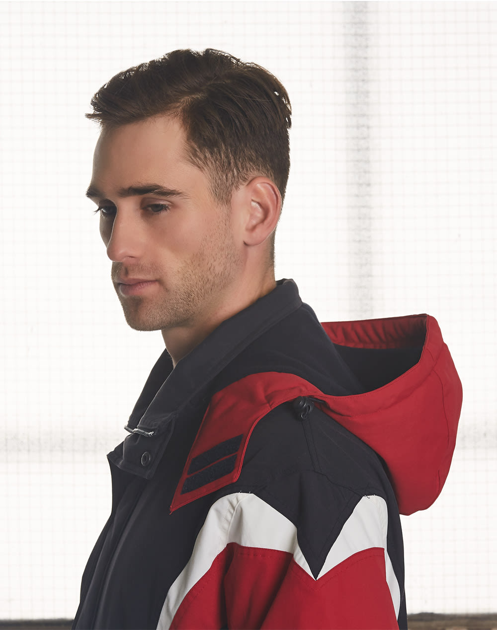 bathurst tri-color jacket with hood SH-JK28