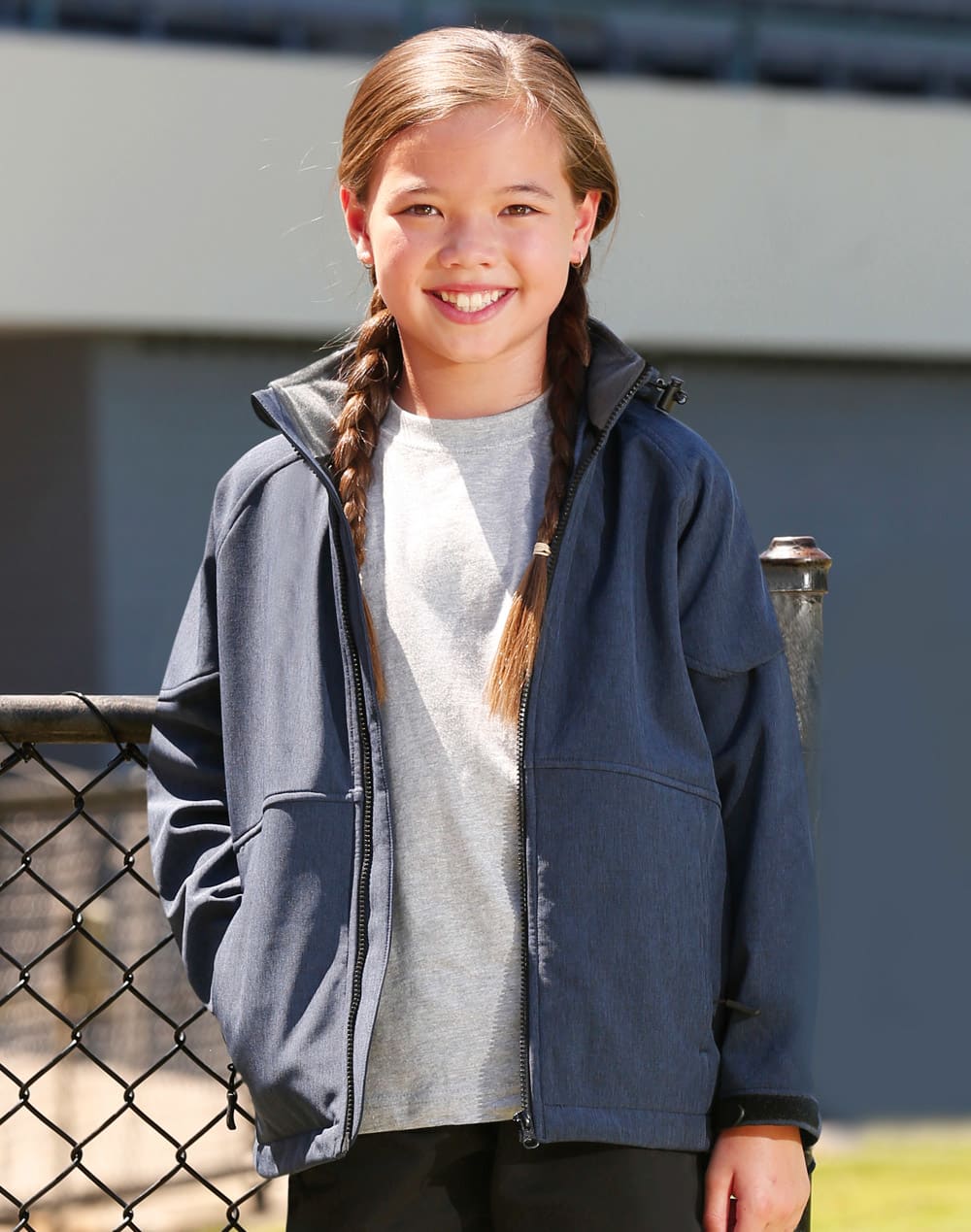 Kids' Softshell Full Zip Hoodie SH-JK33K