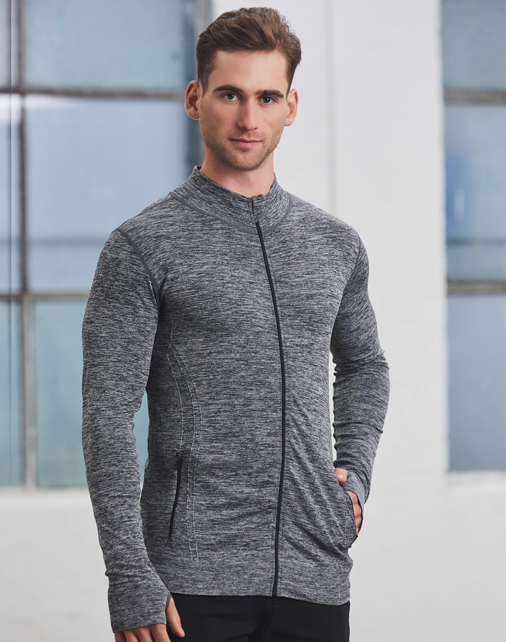 Unisex Seamless Heather Jacket SH-JK39