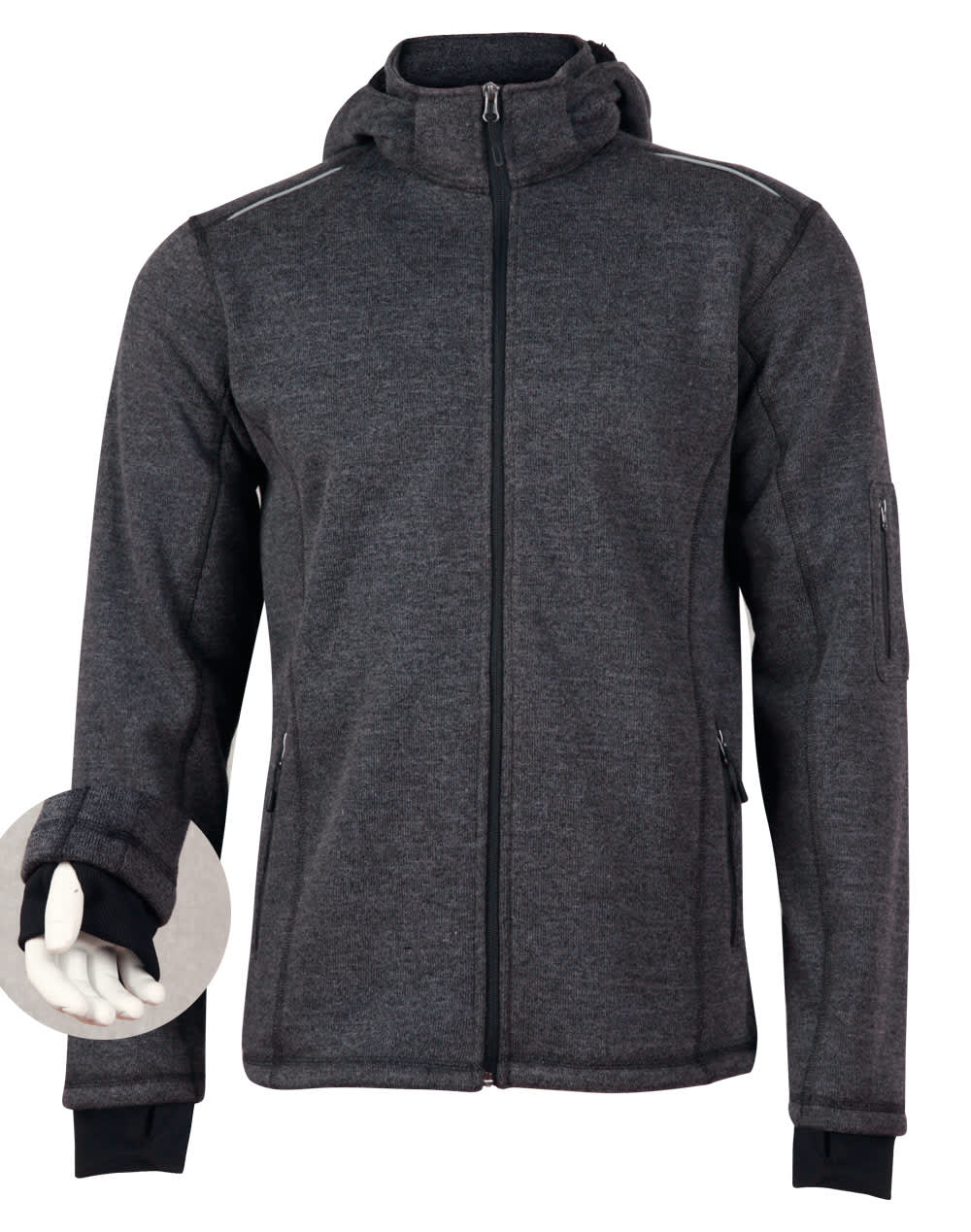 Men's Heather Bonded Fleece Jacket SH-JK41