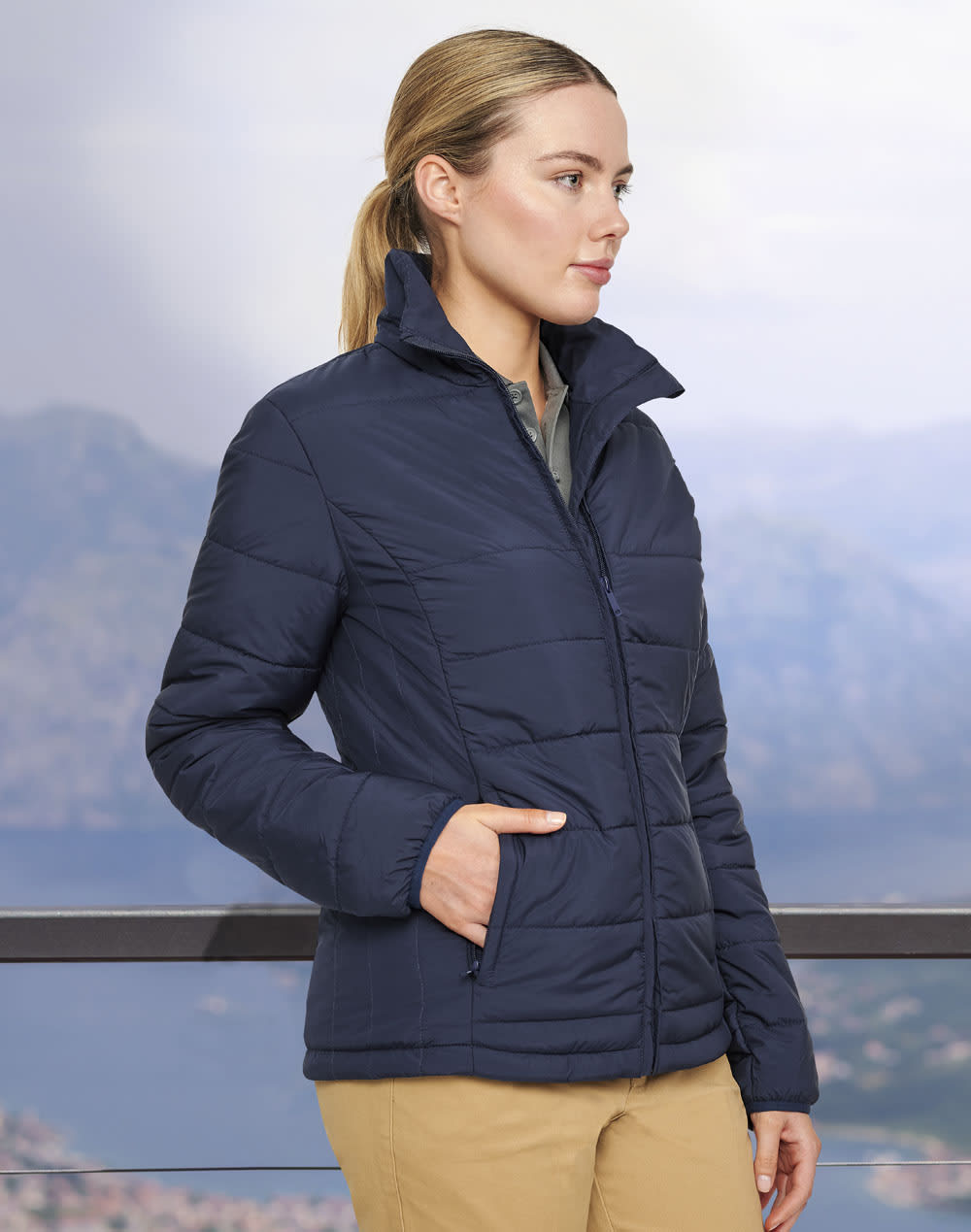 Ladies' Sustainable Insulated Puffer Jacket (3D Cut) SH-JK60