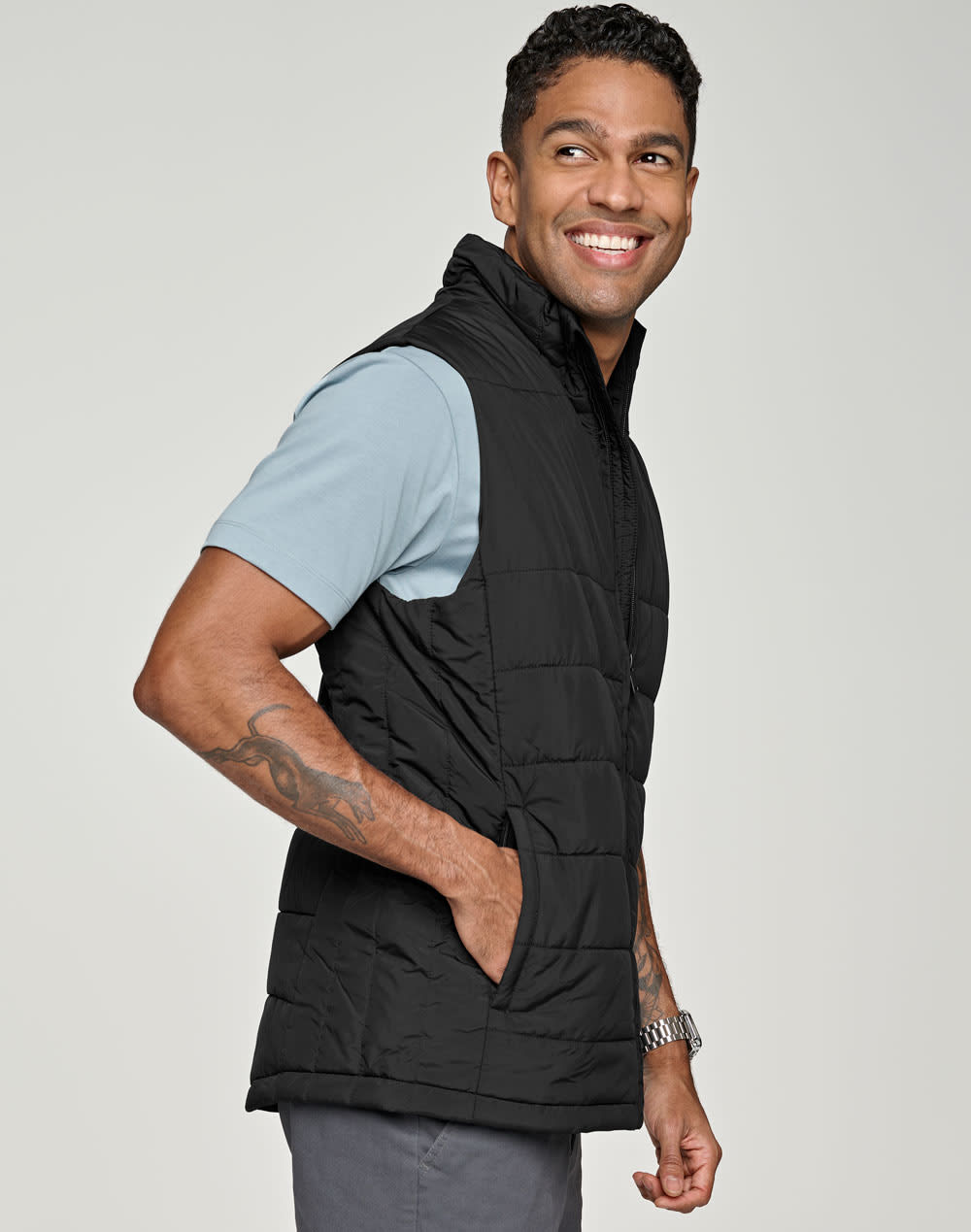 Men's Sustainable Insulated Puffer Vest (3D Cut) SH-JK61
