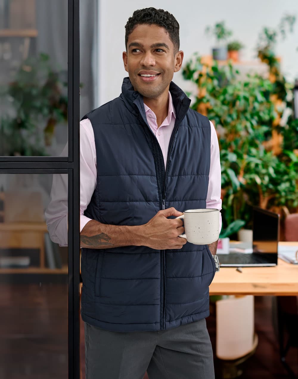 Men's Sustainable Insulated Puffer Vest (3D Cut) SH-JK61