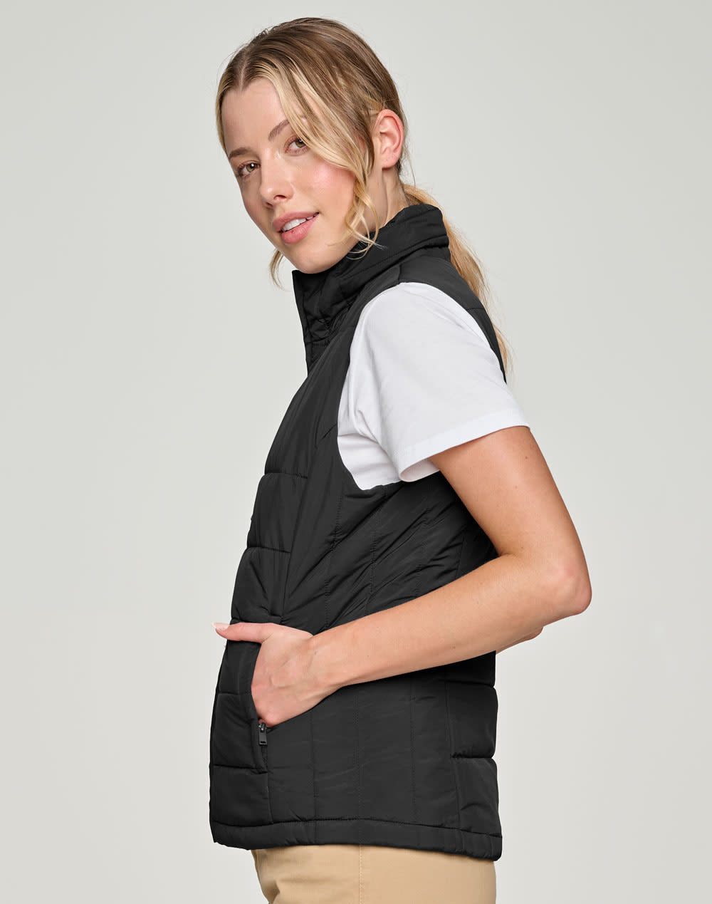 Ladies' Sustainable Insulated Puffer Vest (3D Cut) SH-JK62