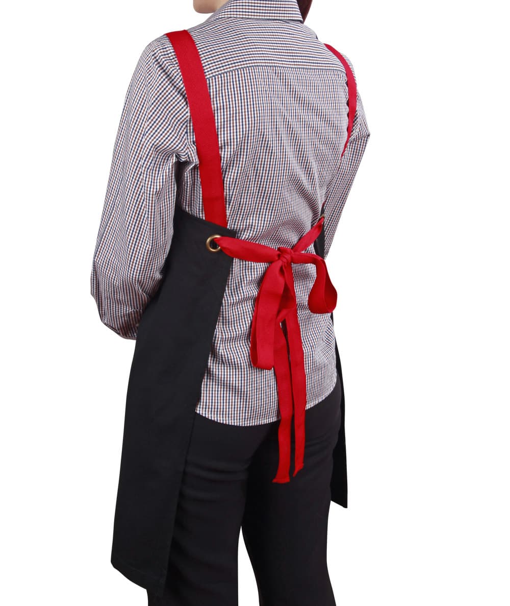 [AP07(M3200)] Canvas Bib Apron SH-AP07(M3200)