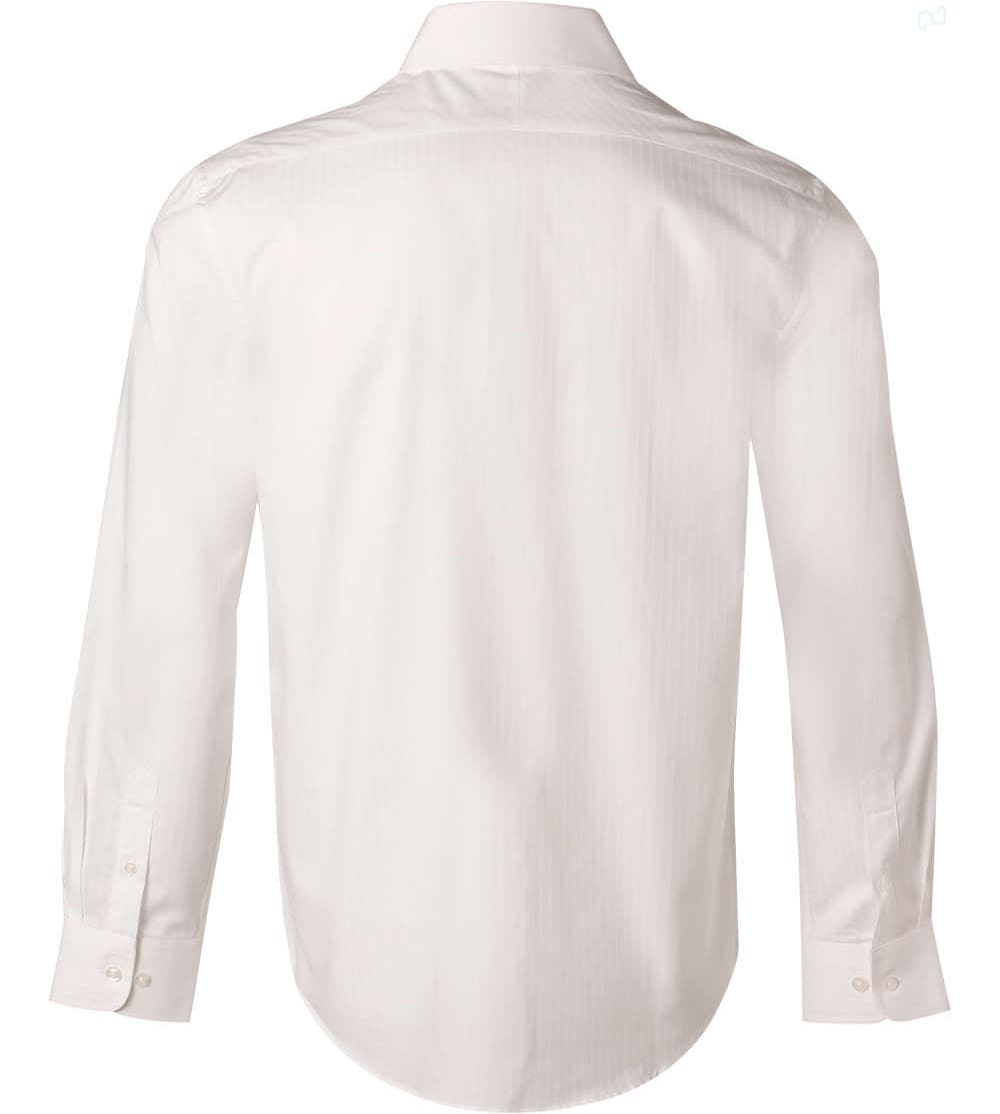 Men's Self Stripe L/S Shirt SH-M7100L