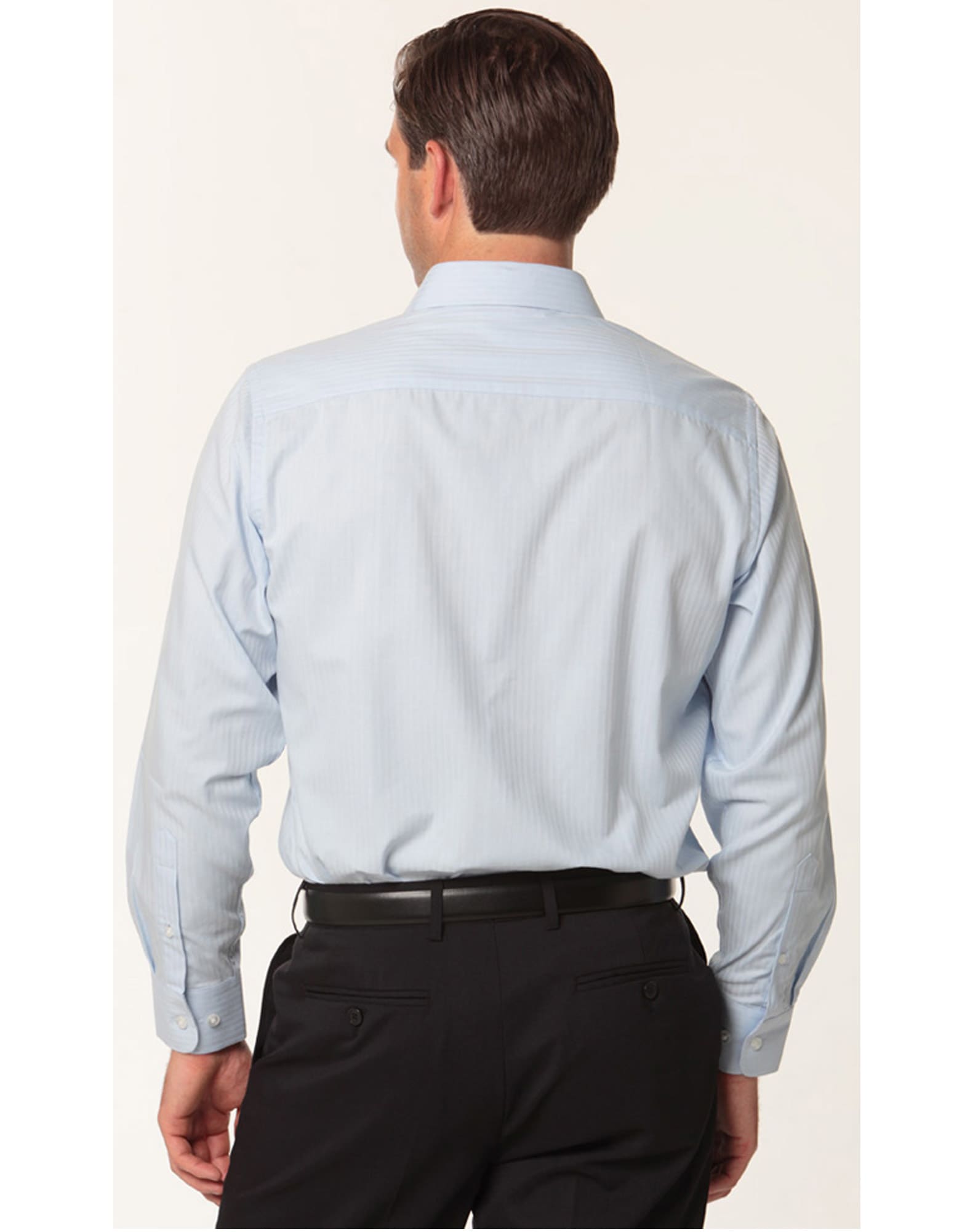 Men's Mini Herringbone Long Sleeve Shirt SH-M7112