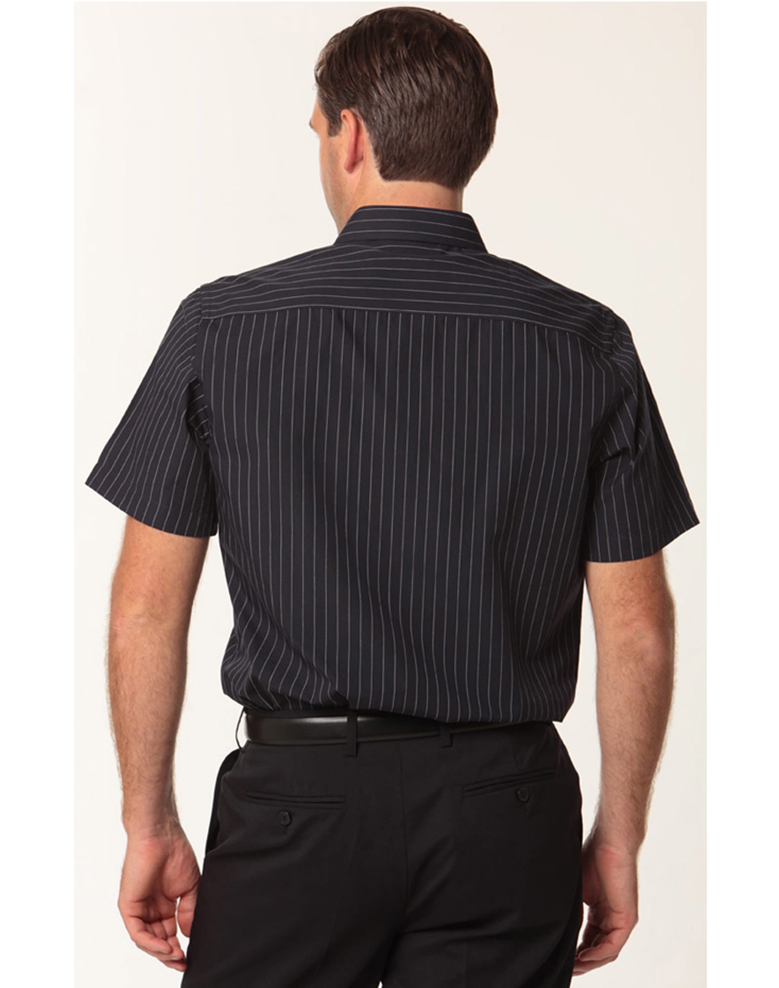 Men's Pin Stripe Short Sleeve Shirt SH-M7221