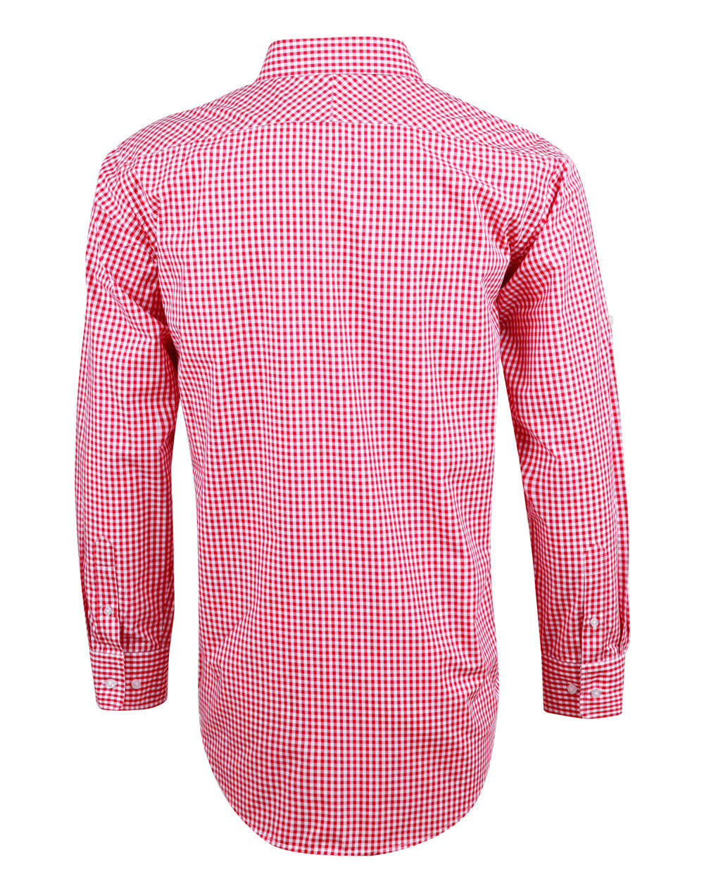 Men's Gingham Check Roll-up L/S Shirt SH-M7300L