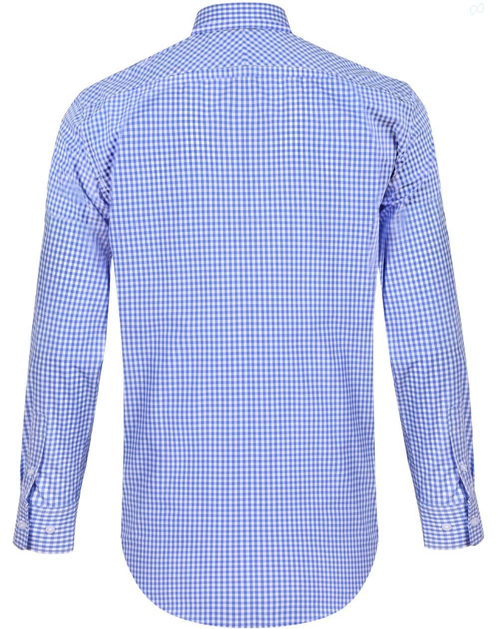 Men's Gingham Check Roll-up L/S Shirt SH-M7300L