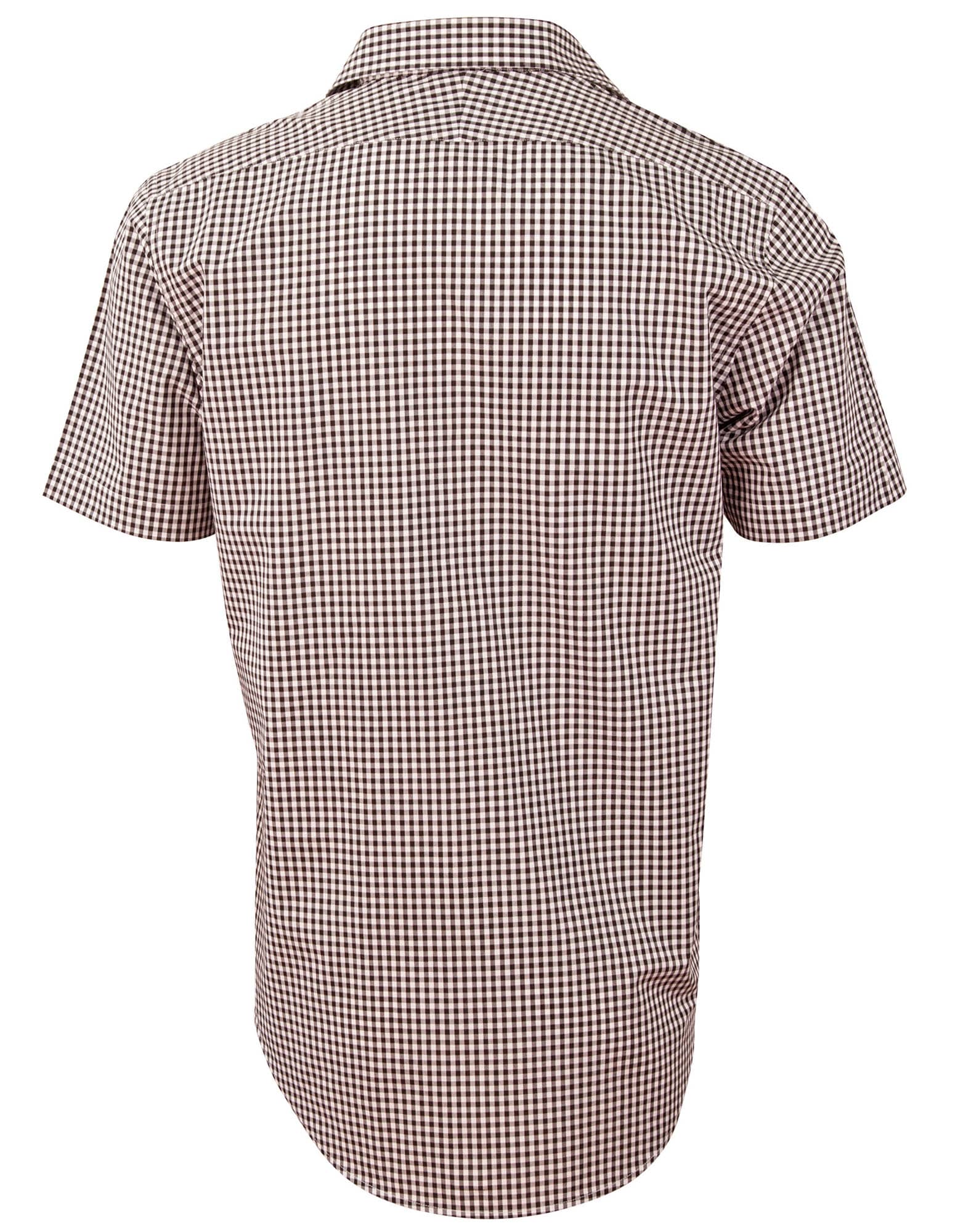 Men's Gingham Check S/S Shirt SH-M7330S