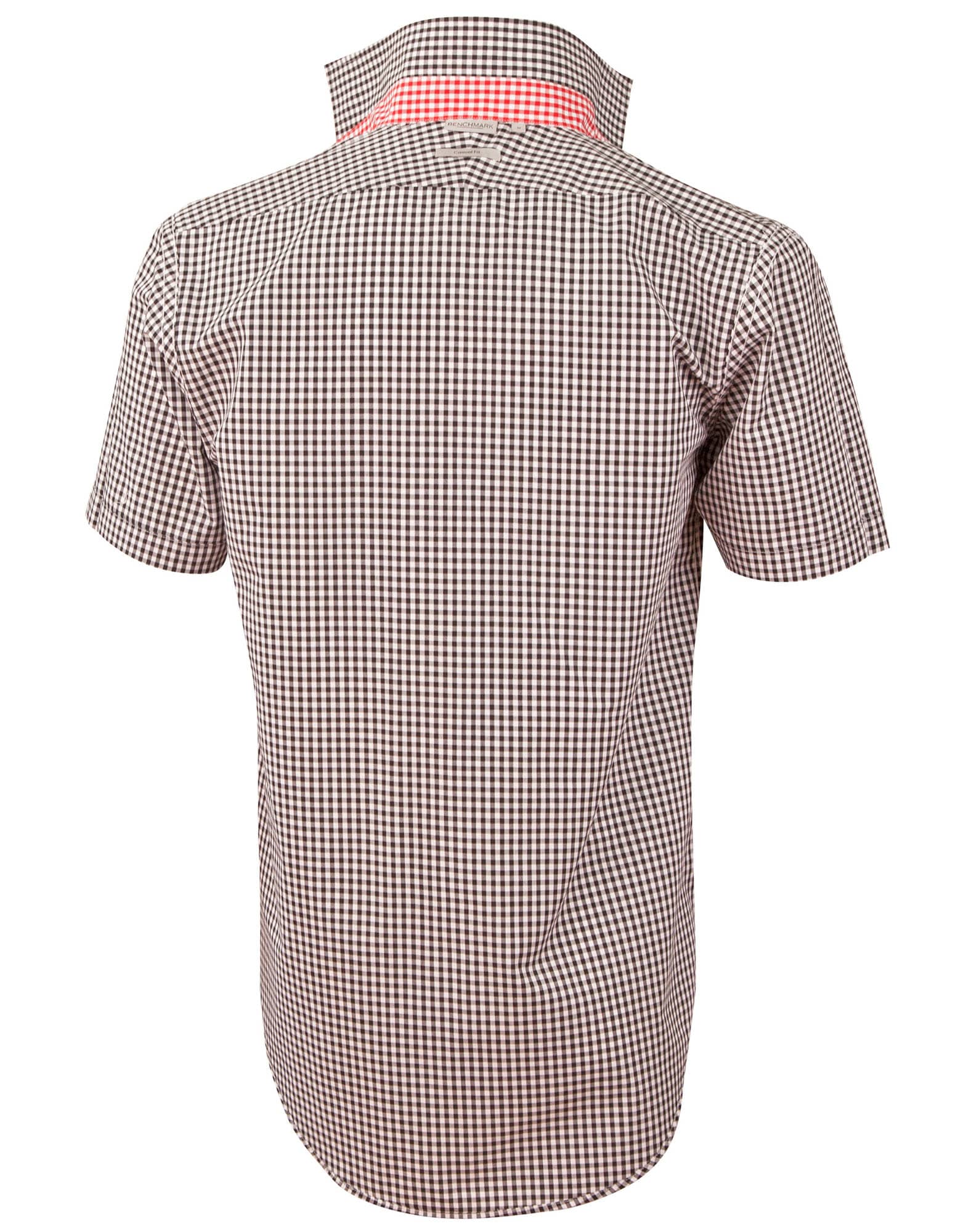 Men's Gingham Check S/S Shirt SH-M7330S