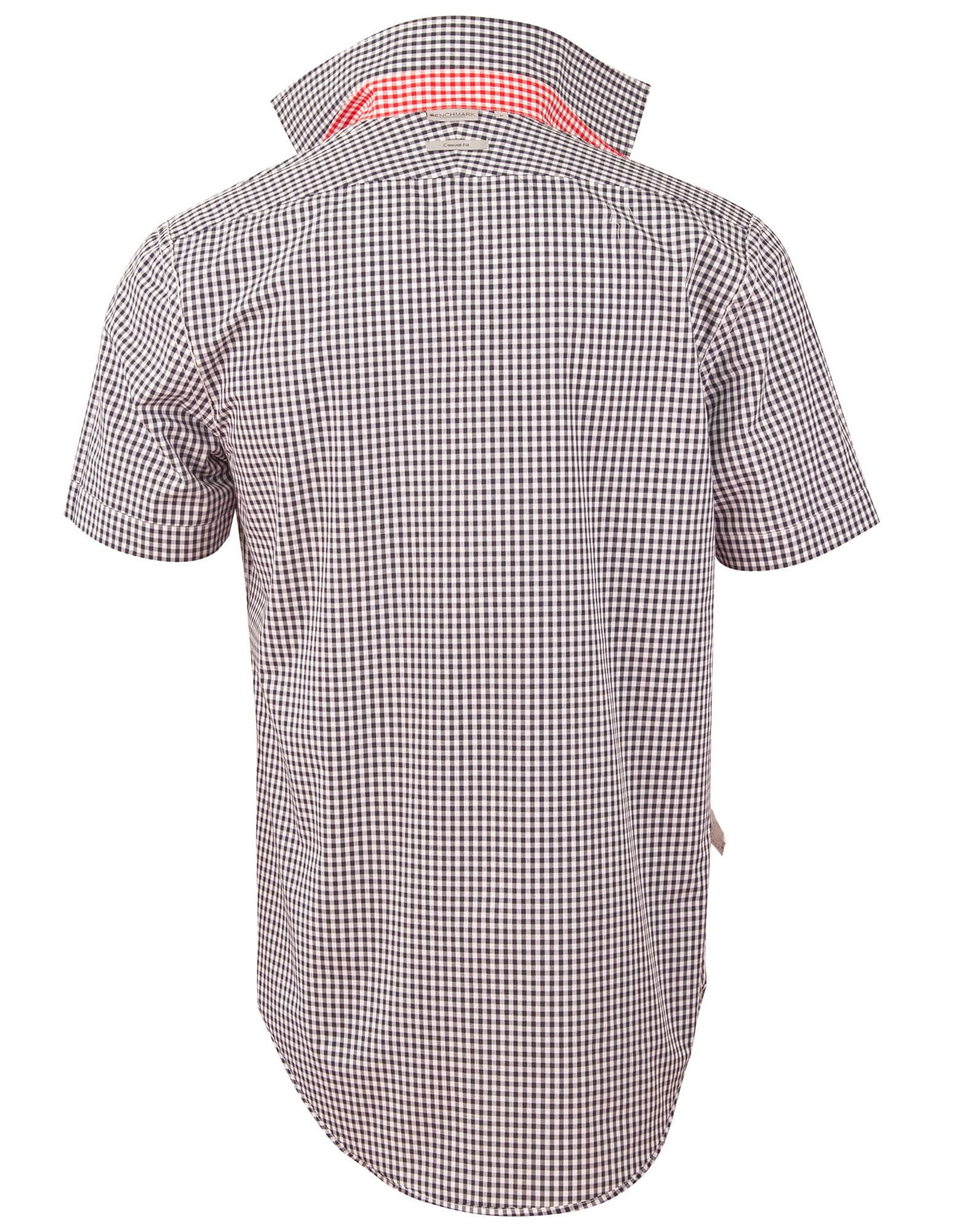 Men's Gingham Check S/S Shirt SH-M7330S