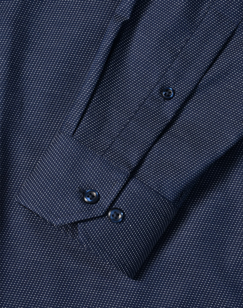 Men's Pin Dot Stretch L/S Shirt SH-M7400L