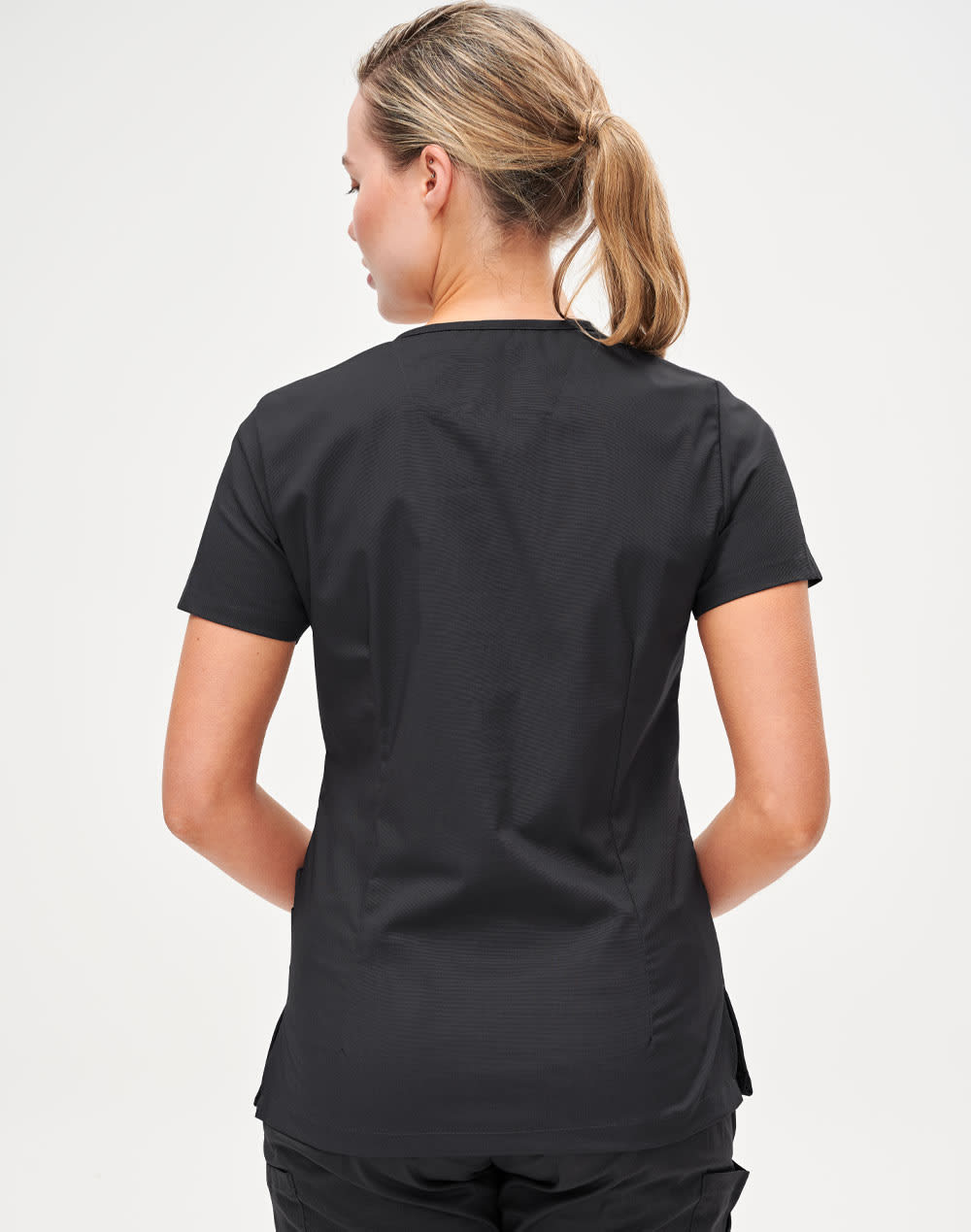 Ladies' Solid Colour S/S Scrub Top SH-M7640