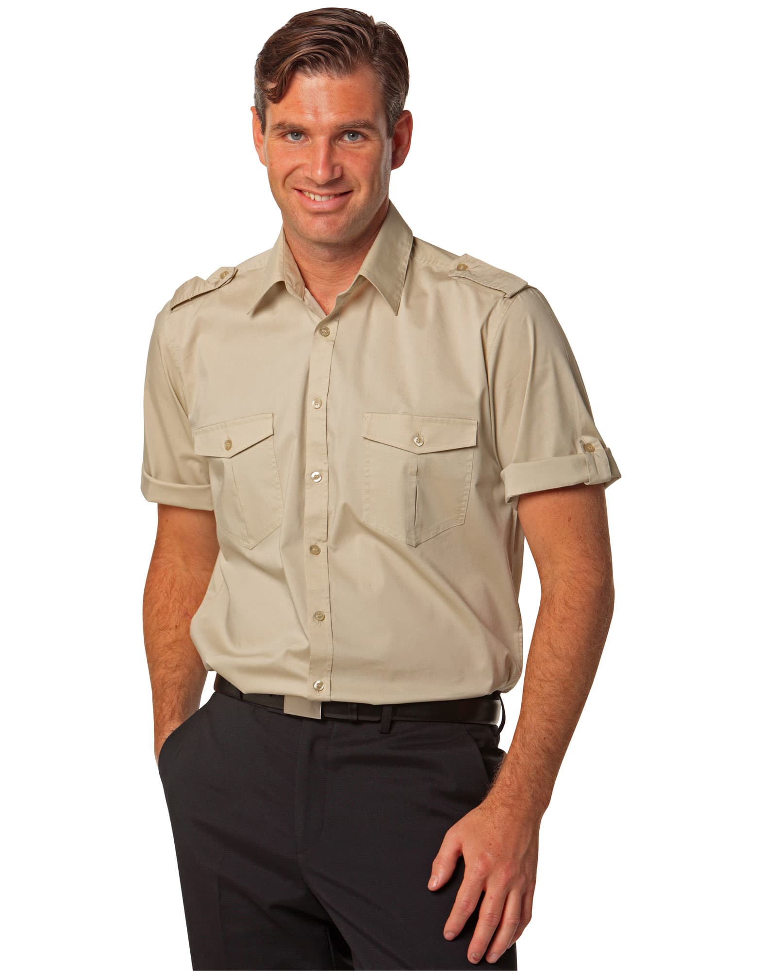 Men's Short Sleeve Military Shirt SH-M7911