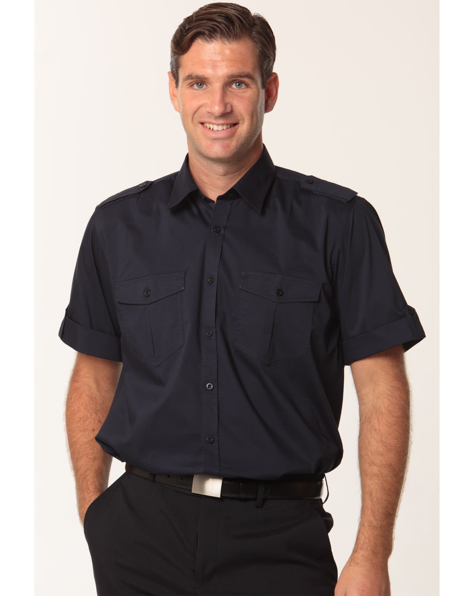 Men's Short Sleeve Military Shirt SH-M7911