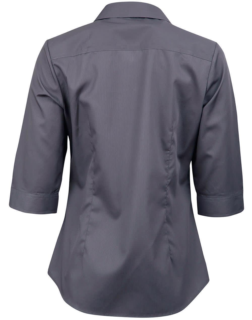 Ladies' Dobby Striped Taped 3/4 Sleeve Shirt SH-M8110Q