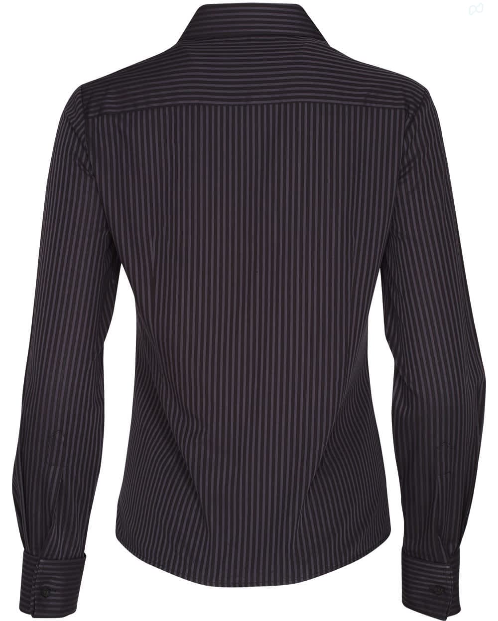 Women's Dobby Stripe Long Sleeve Shirt SH-M8132
