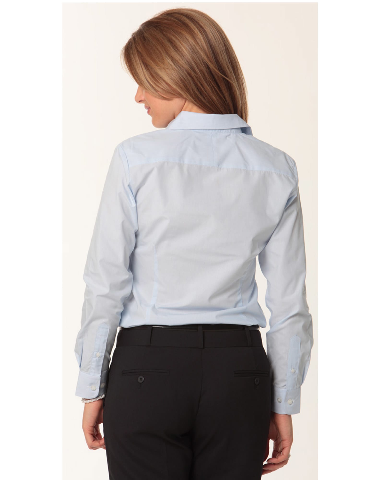 Women's Fine Stripe Long Sleeve Shirt SH-M8212