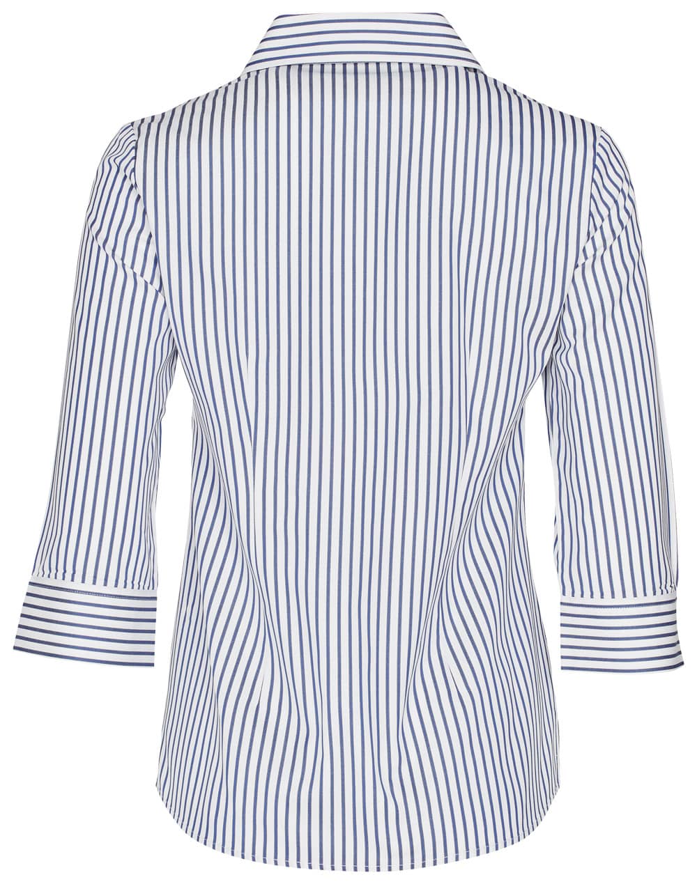 Women's Sateen Stripe 3/4 Sleeve Shirt SH-M8310Q