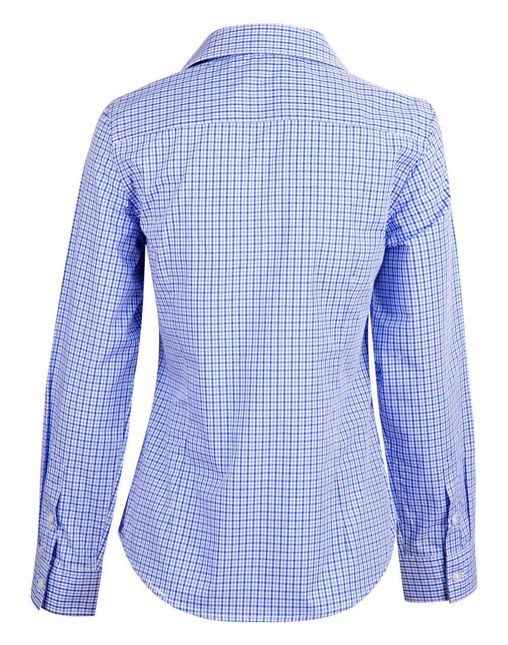 Ladies' Two Tone Check L/S Shirt SH-M8320L