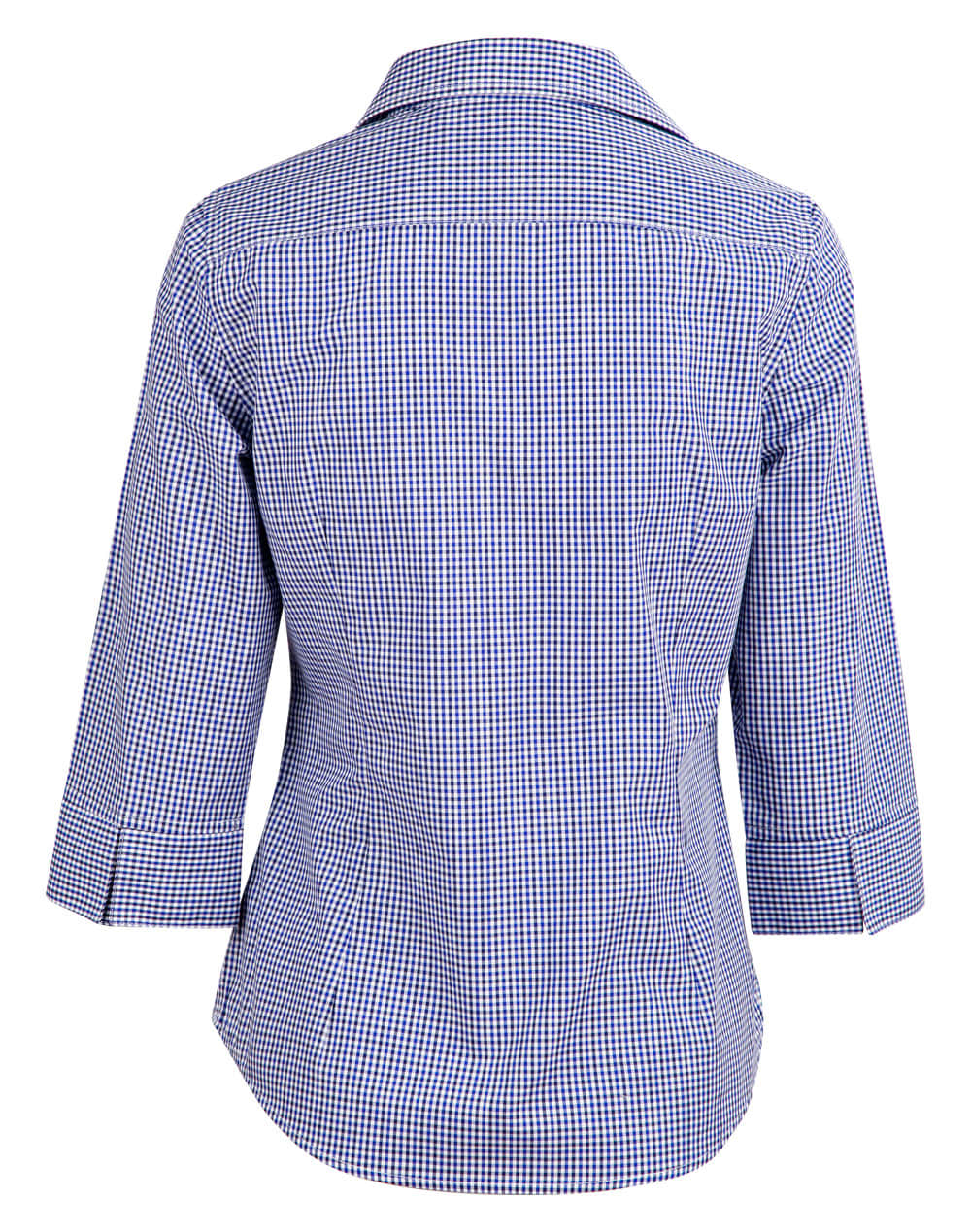 Ladies' Two Tone Check 3/4 Sleeve Shirt SH-M8320Q