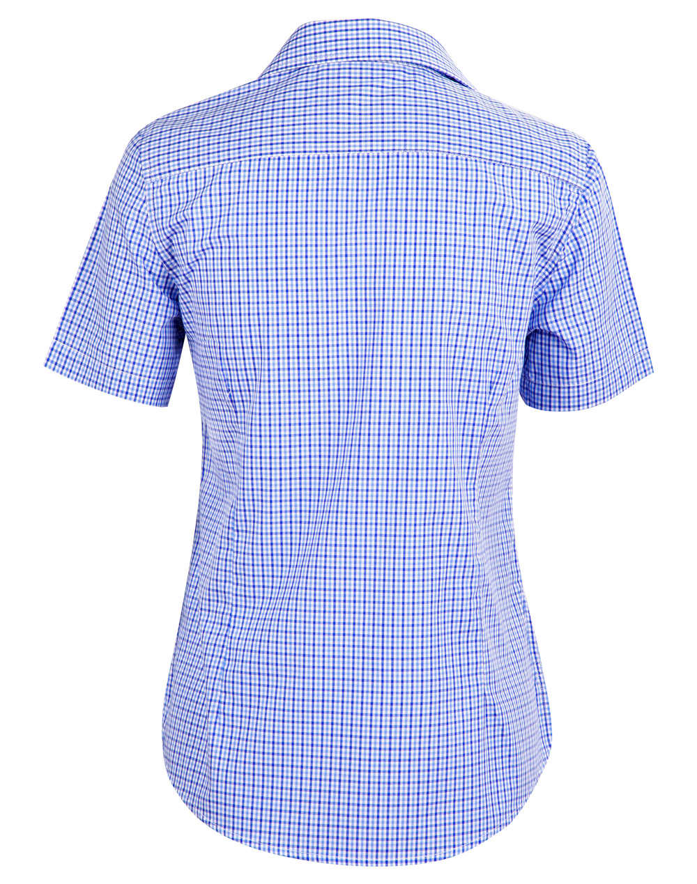 Ladies' Two Tone Check S/S Shirt SH-M8320S
