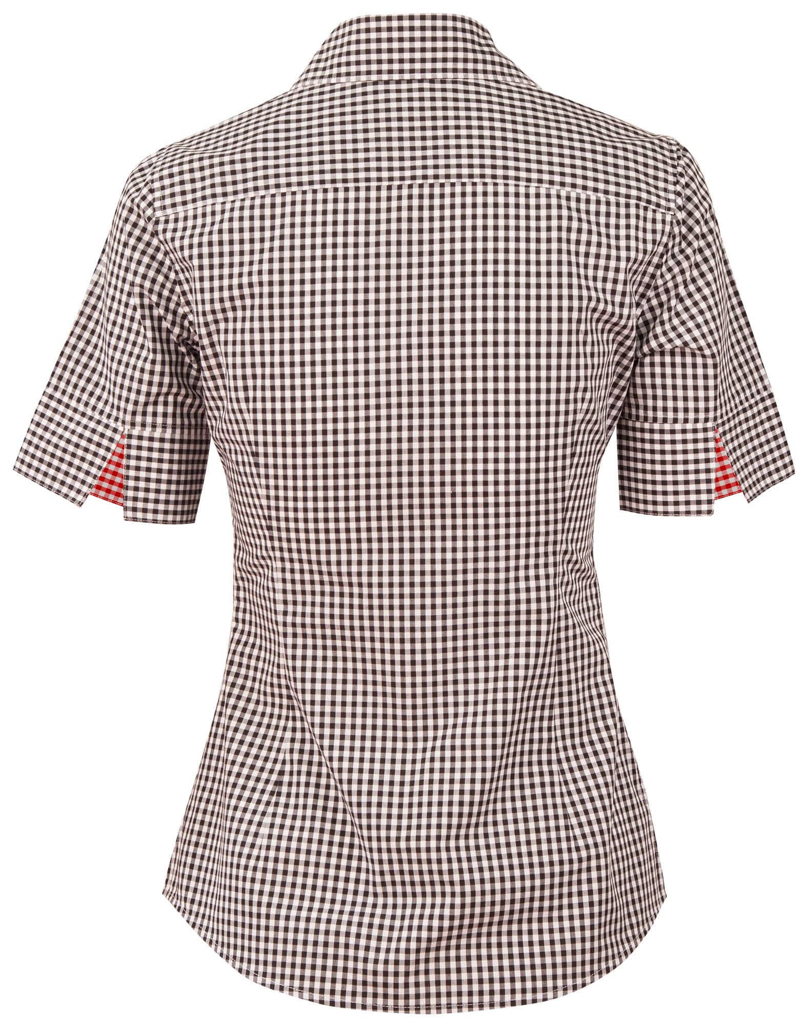 Women's Gingham Check S/S Shirt SH-M8330S