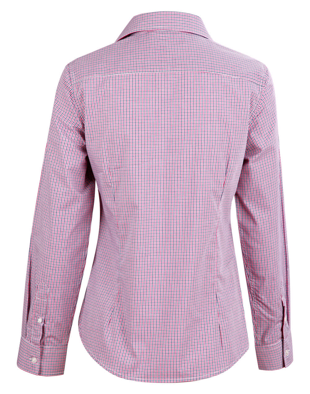 Ladies' Two Tone Mini Check L/S Shirt SH-M8340L