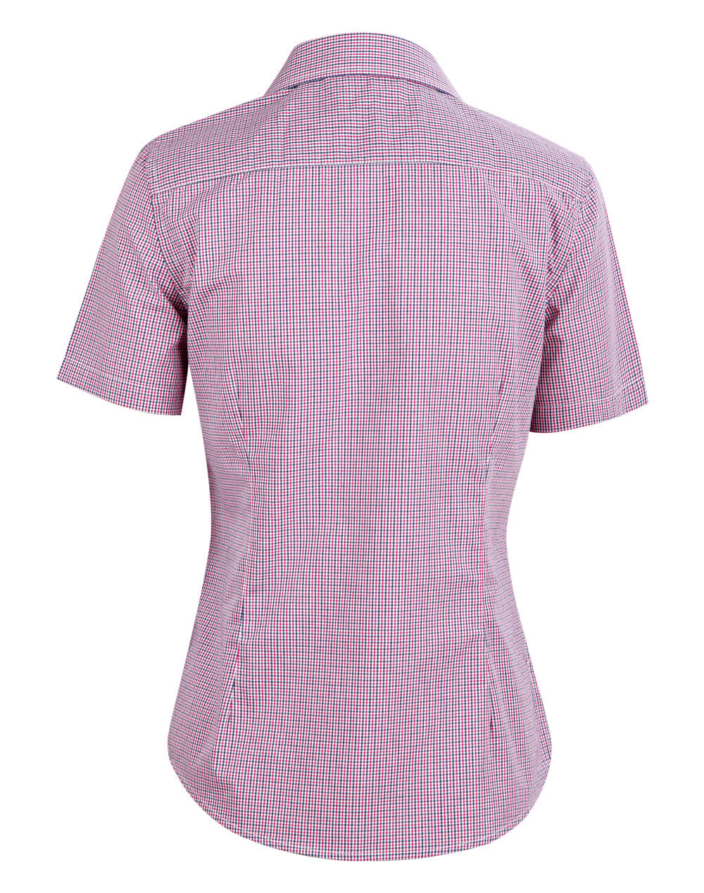 Ladies' Two Tone Mini Check S/S Shirt SH-M8340S