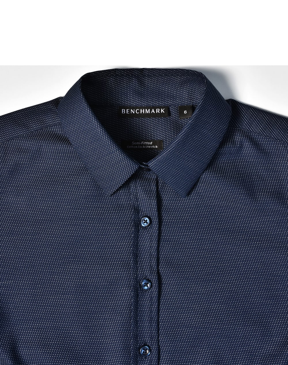 Ladies' Pin Dot Stretch L/S Shirt SH-M8400L