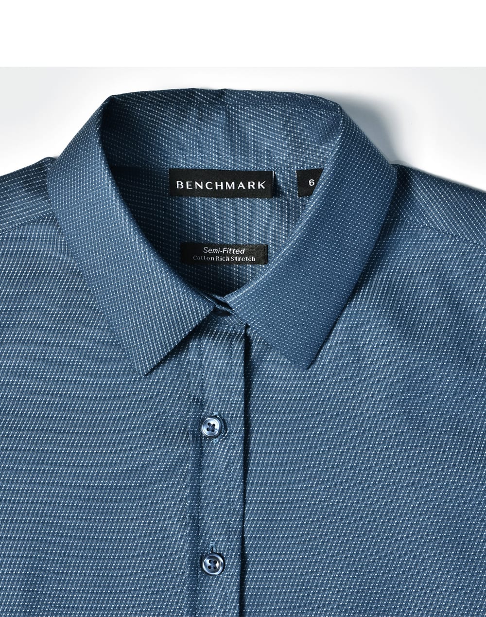 Ladies' Pin Dot Stretch 3/4 Sleeve Shirt SH-M8400Q