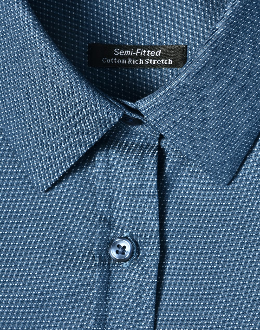 Ladies' Pin Dot Stretch 3/4 Sleeve Shirt SH-M8400Q