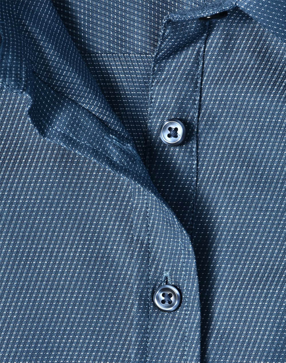 Ladies' Pin Dot Stretch 3/4 Sleeve Shirt SH-M8400Q