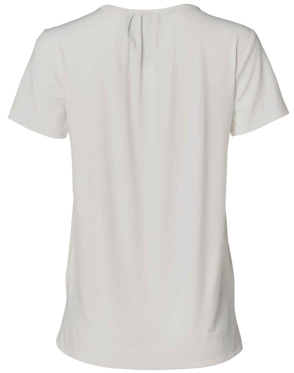 Ladies' Round Neck with Pleats S/S Knit Top SH-M8850