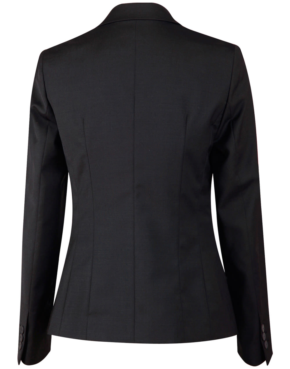 Ladies' Wool Blend Stretch One Button Cropped Jacket SH-M9201