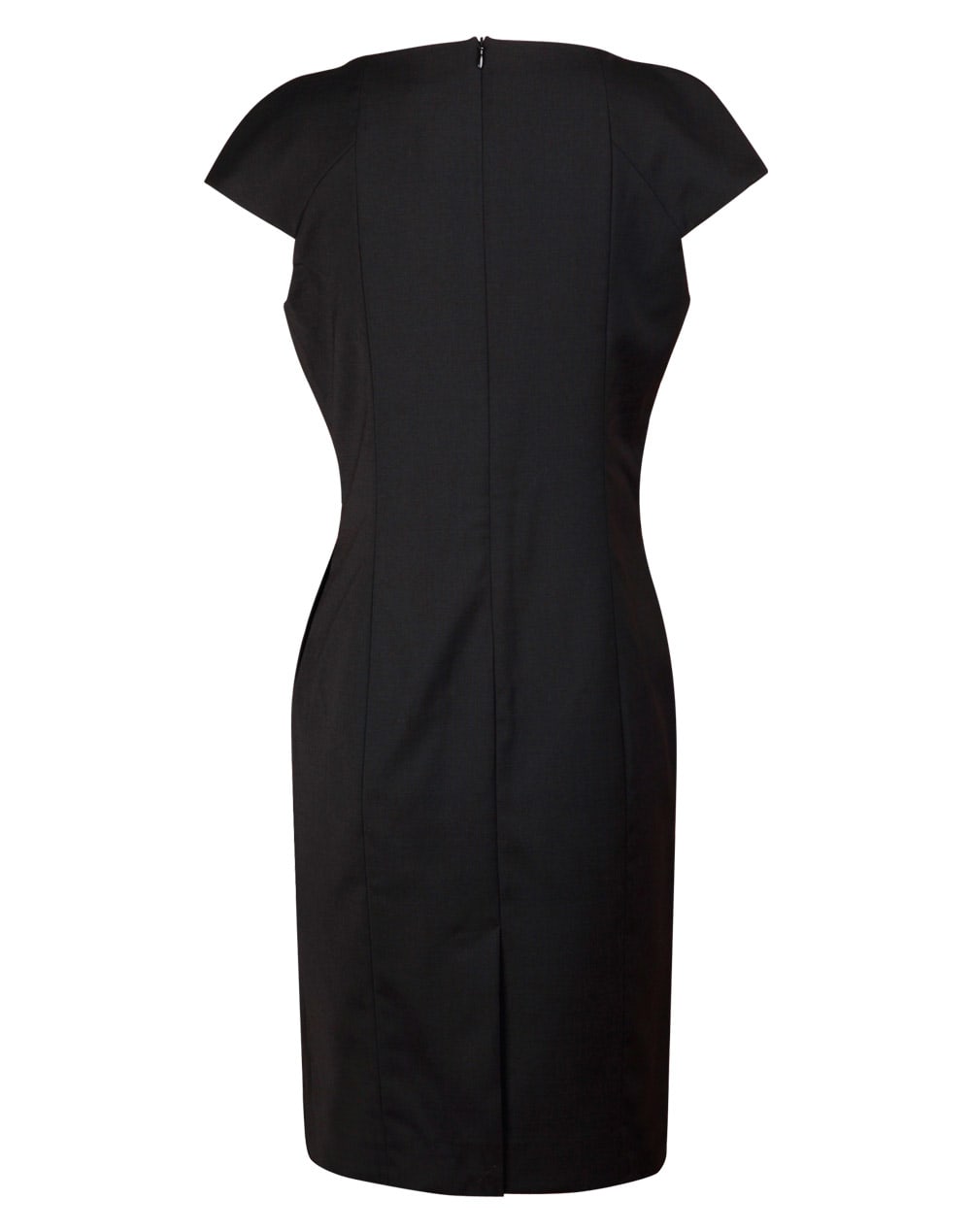 Ladies' Wool Blend Stretch Cap Sleeve Dress SH-M9281