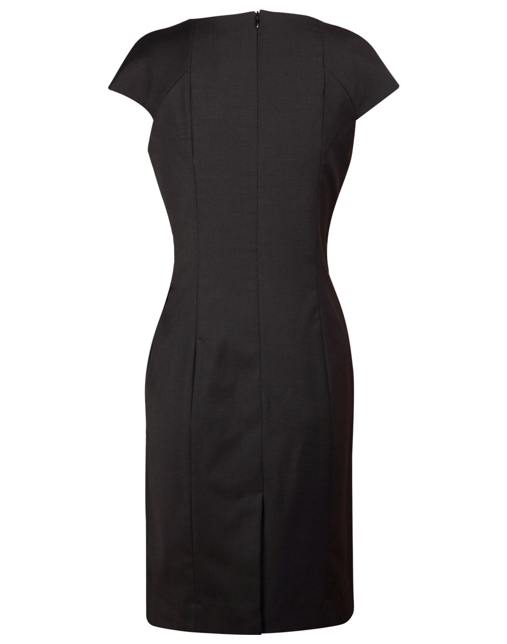 Ladies' Wool Blend Stretch Cap Sleeve Dress SH-M9281