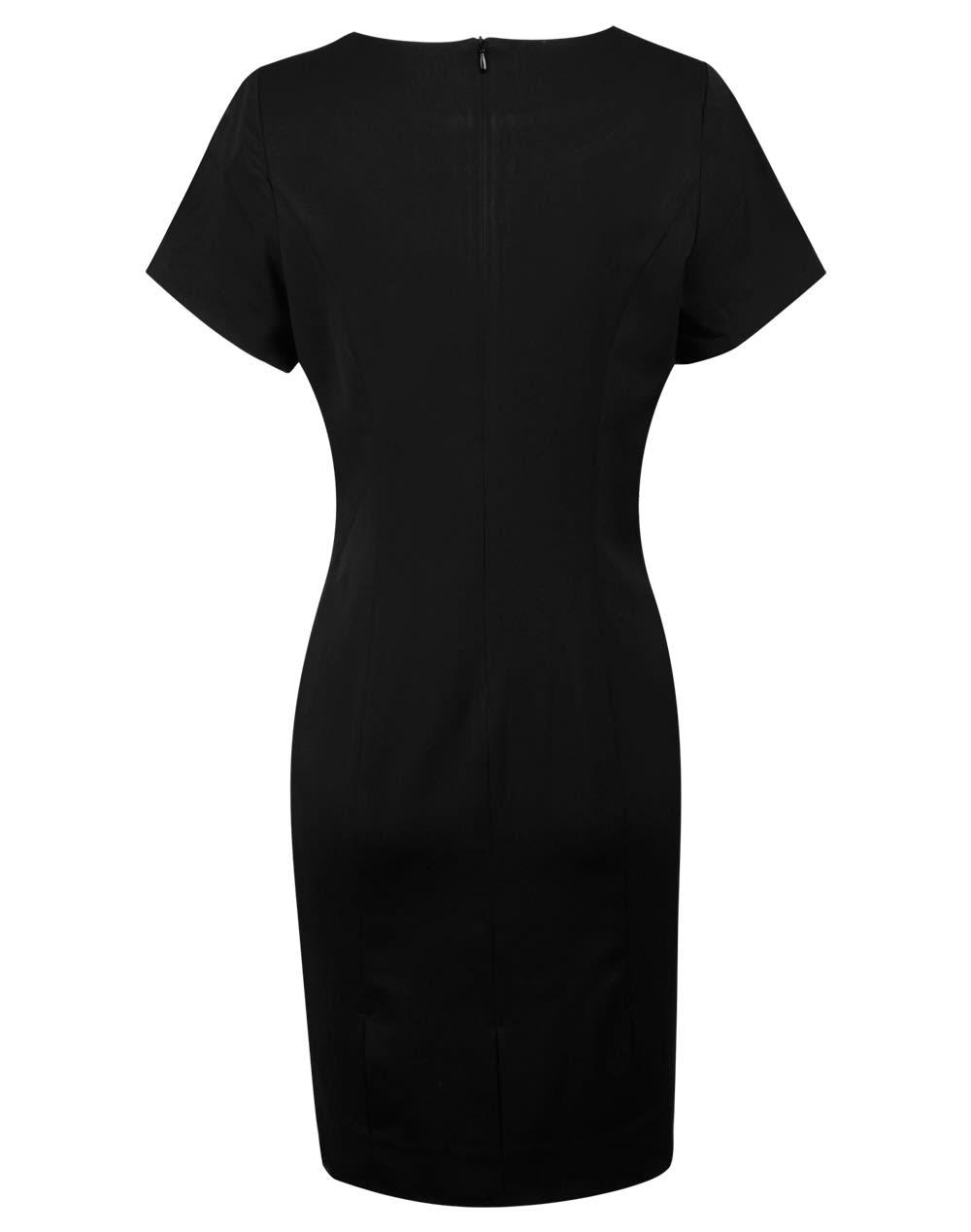 Ladies' Poly/Viscose Stretch, Short Sleeve Dress SH-M9282