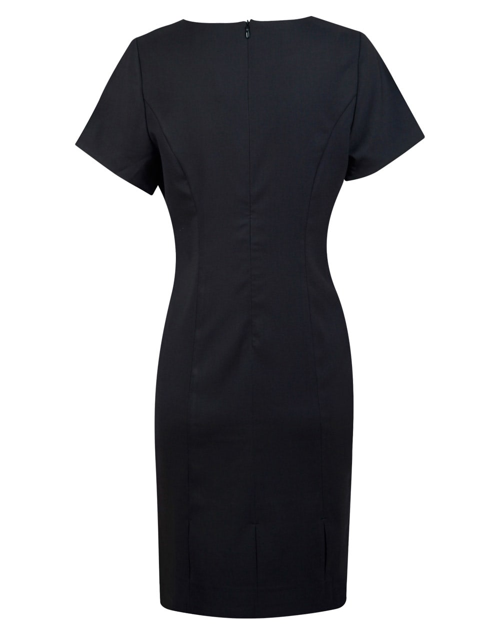 Ladies' Poly/Viscose Stretch, Short Sleeve Dress SH-M9282