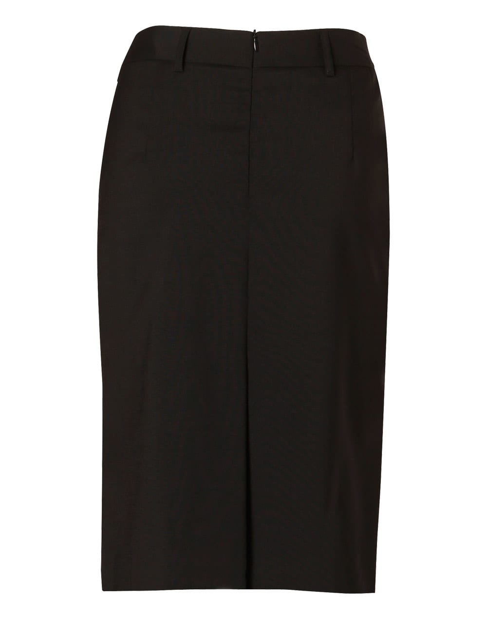 Women's Mid Length Lined Pencil Skirt in Wool Stretch SH-M9470
