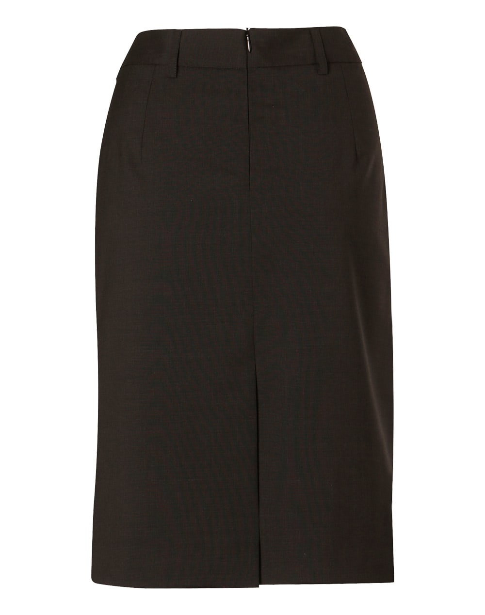 Women's Mid Length Lined Pencil Skirt in Wool Stretch SH-M9470