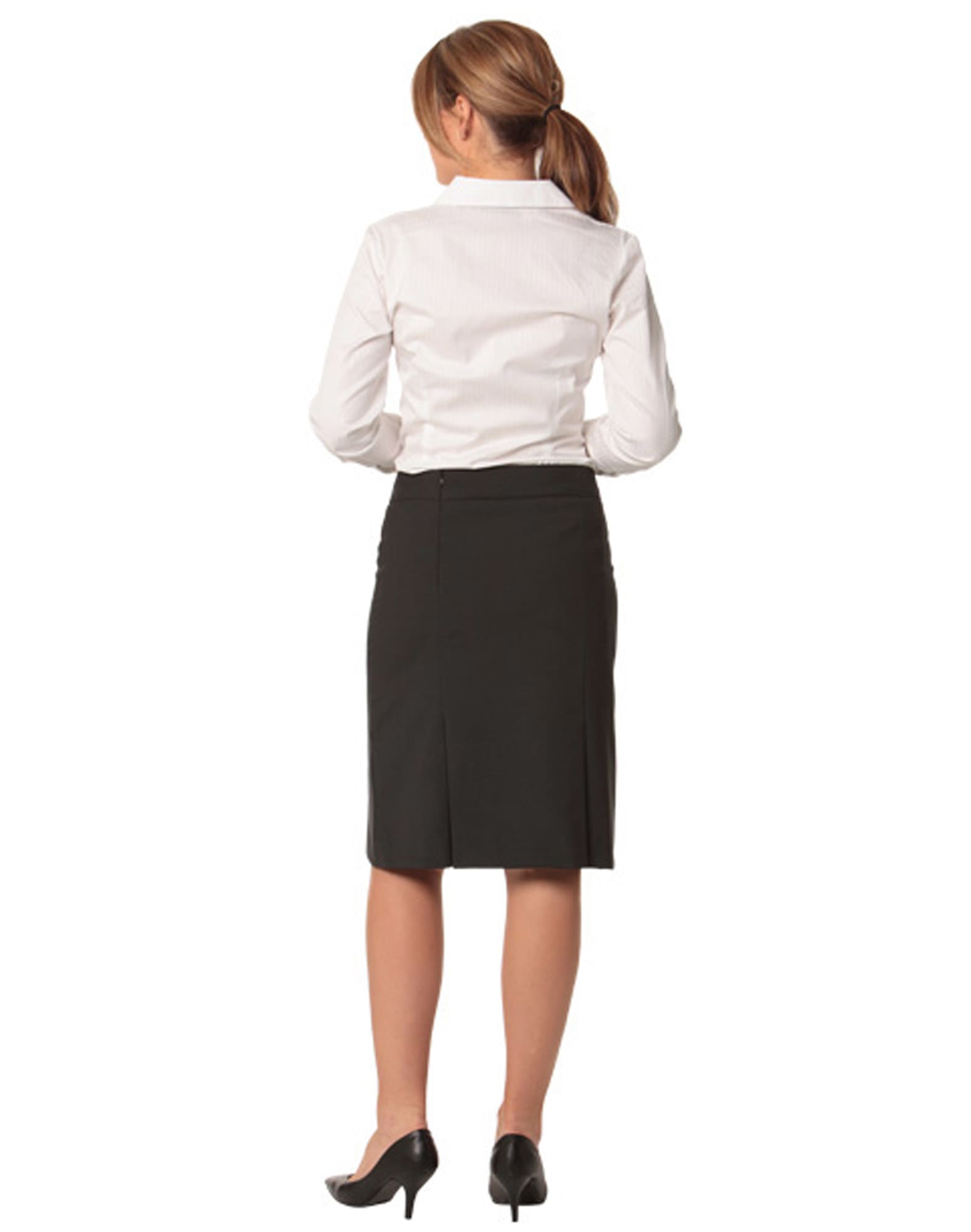 Women's Pleated Skirt in Wool Stretch SH-M9473