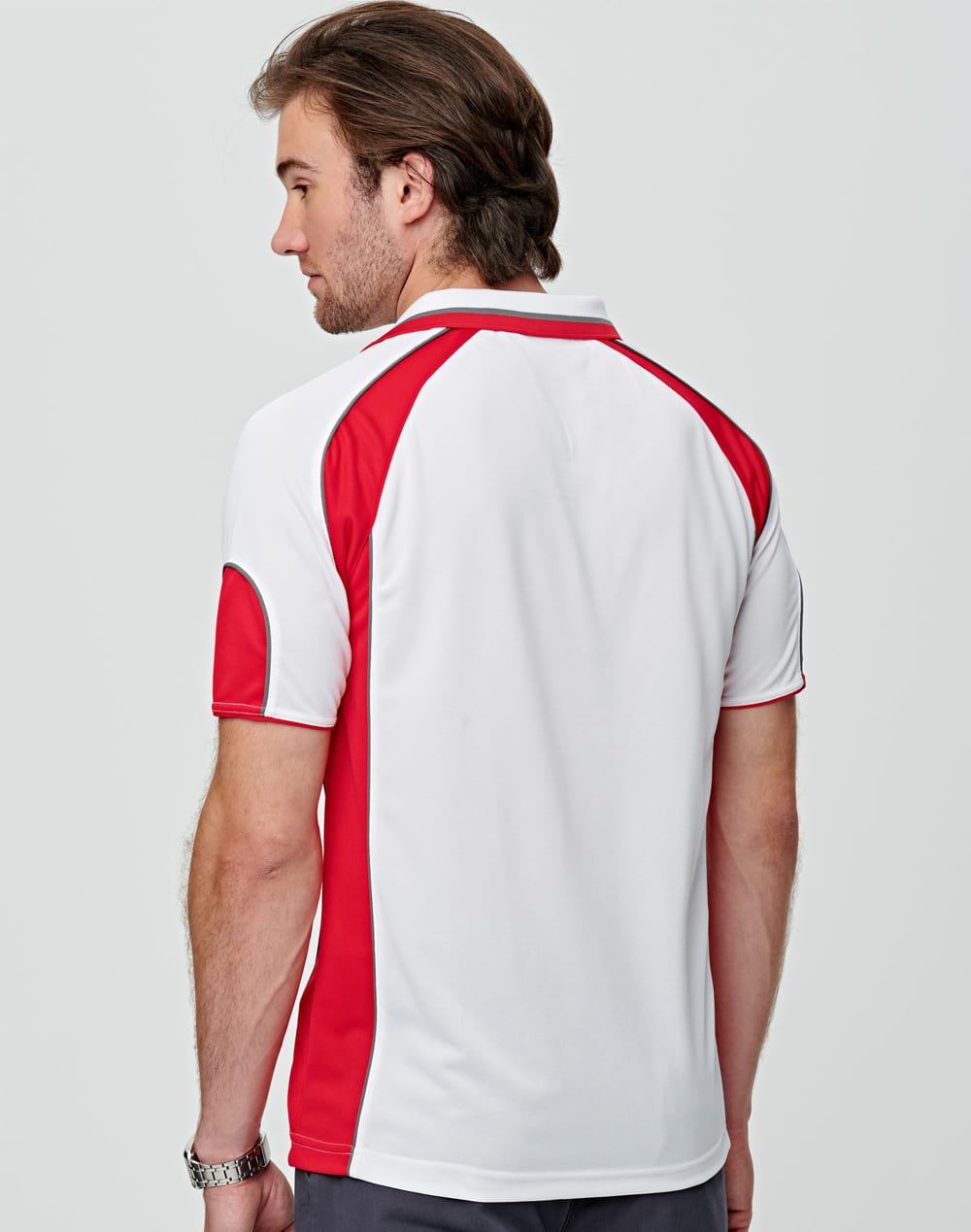 Men's Cooldry Contrast Polo With Sleeve Panel SH-PS61