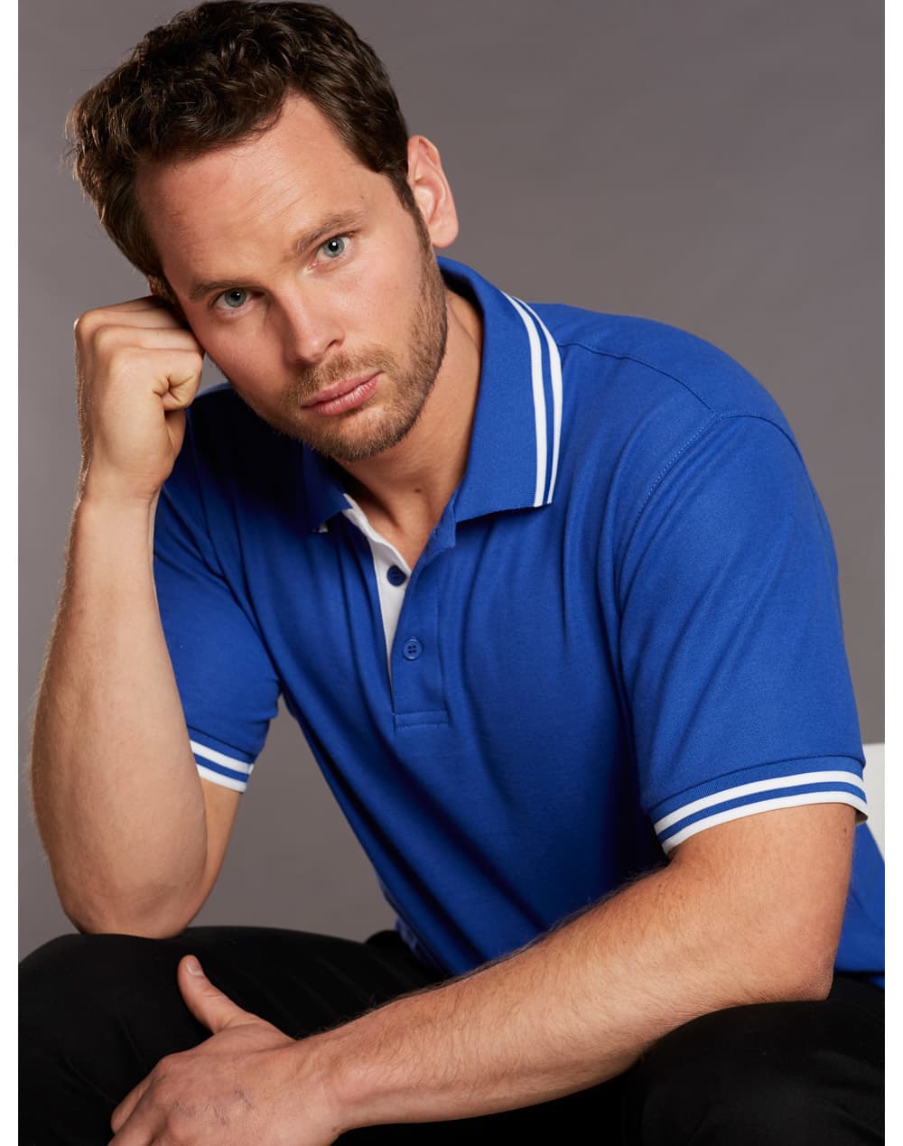 Men's Truedry Contrast S/S Polo SH-PS65