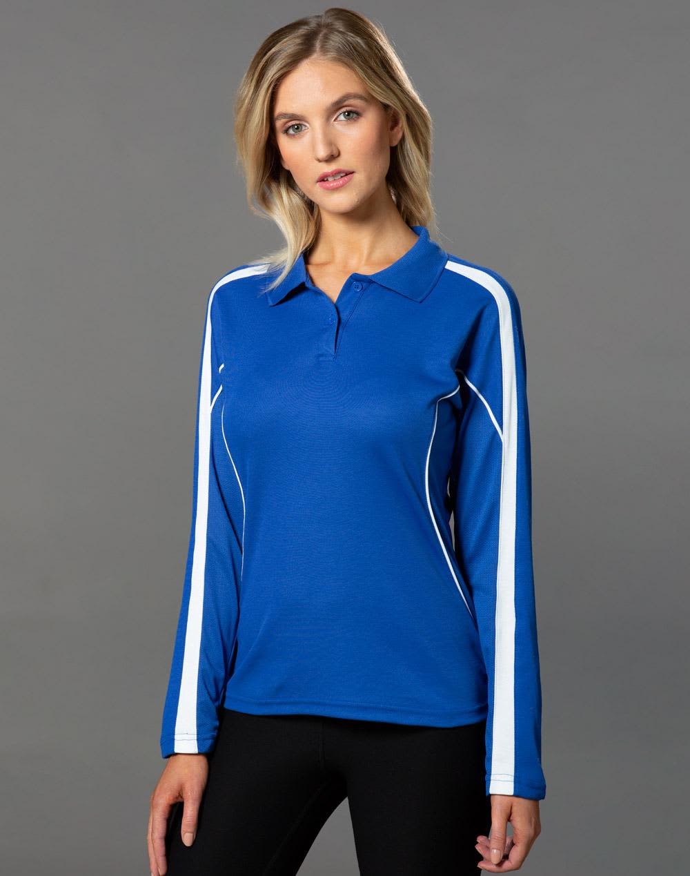 Ladies' TrueDry Long Sleeve Polo