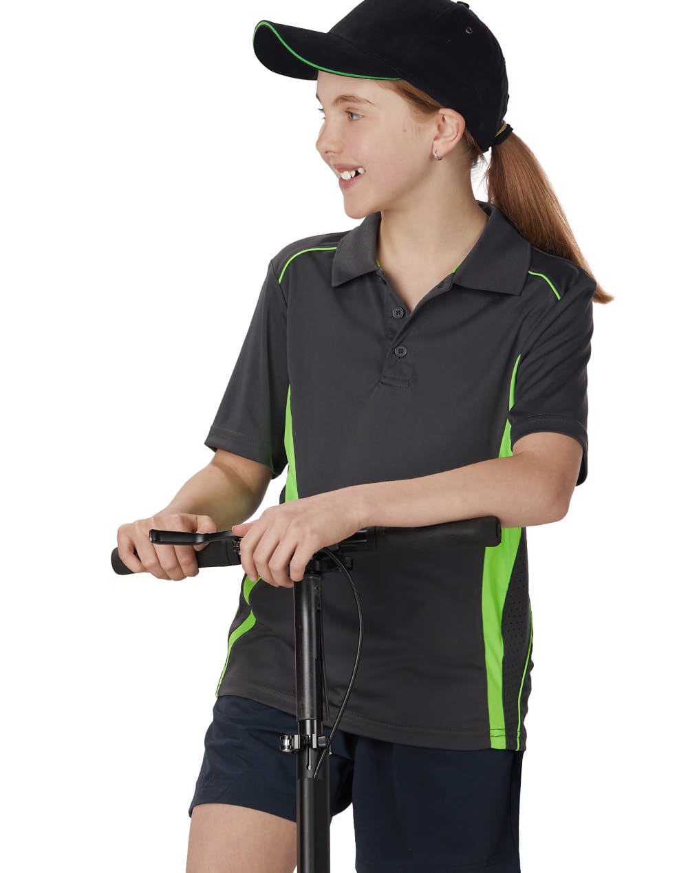 Kids' Cooldry S/S Contrast Interlock Polo SH-PS79K