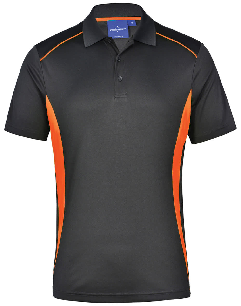 Charcoal.Fluoro Orange