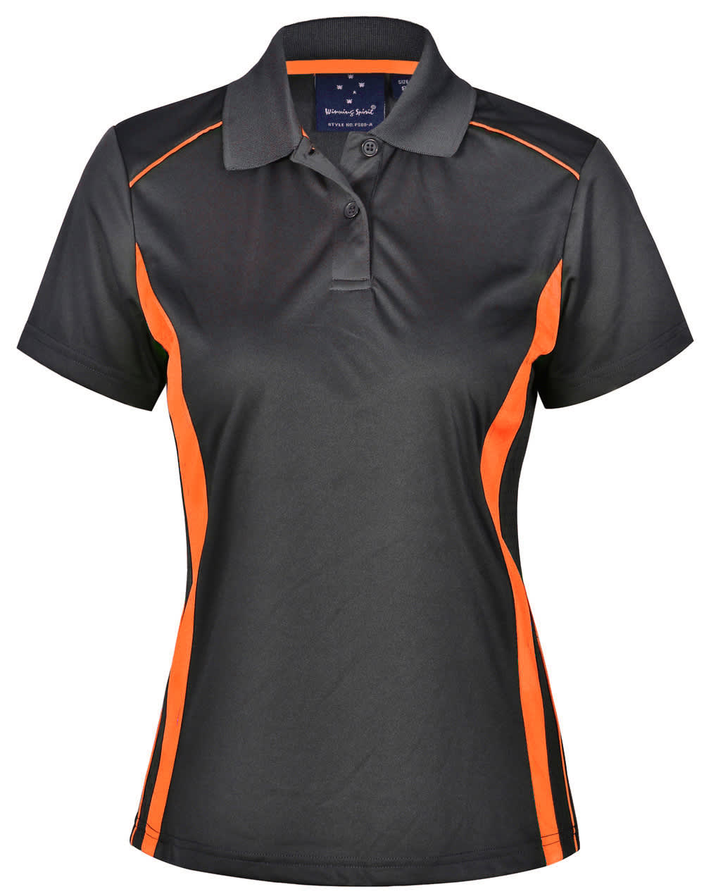 Charcoal.Fluoro Orange